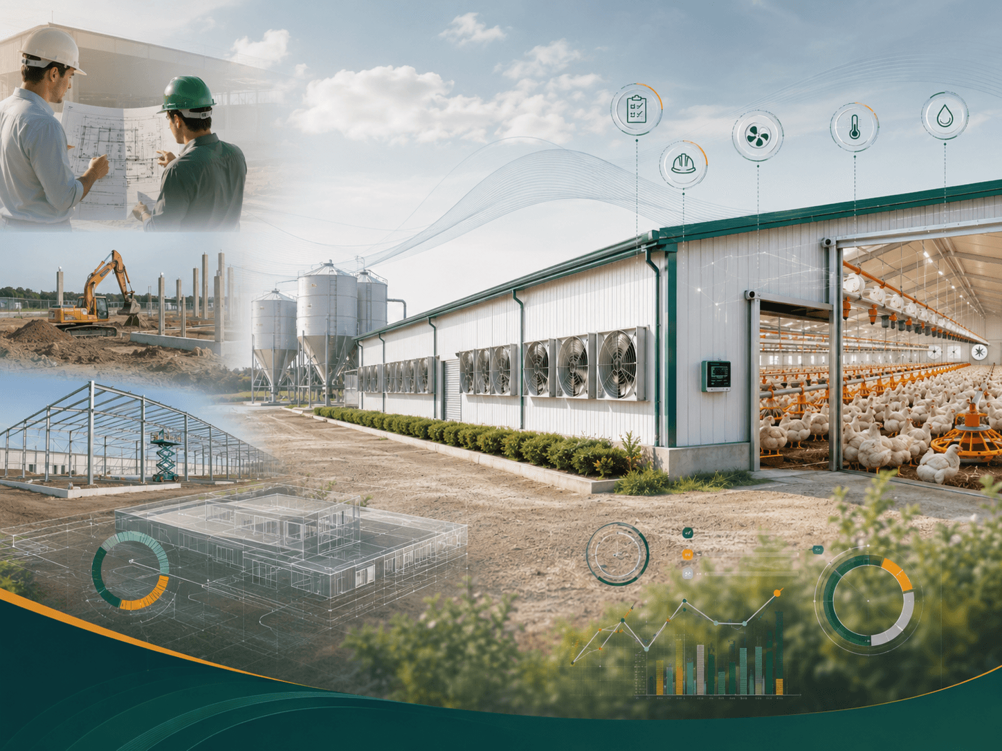 EC Layer Farm Setup — Kurela turnkey environmentally controlled poultry farm: design, construction and a finished EC house